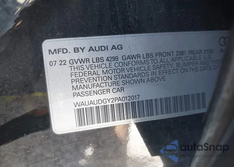 2023 Audi A3 Premium 40 Tfsi Front-Wheel Drive S Tronic from USA, damaged, VIN WAUAUDGY2PA012017